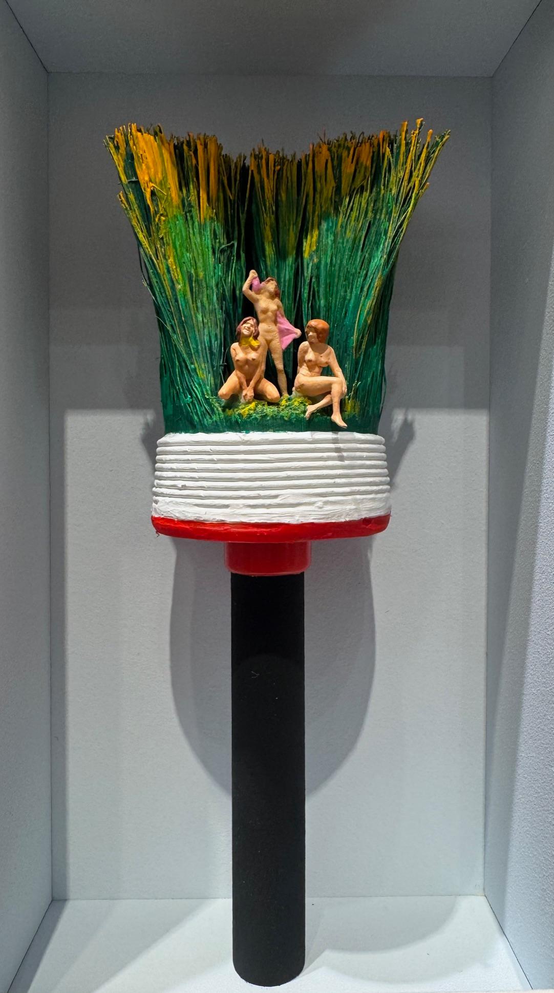 Erotic Brush - original contemporary minimalist art work by Volker Kuhn