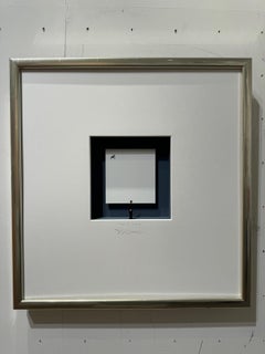 Frei wie ein Vogel - zeitgenössische Originalkunst in Schachteln von Volker Kuhn minimalistisch