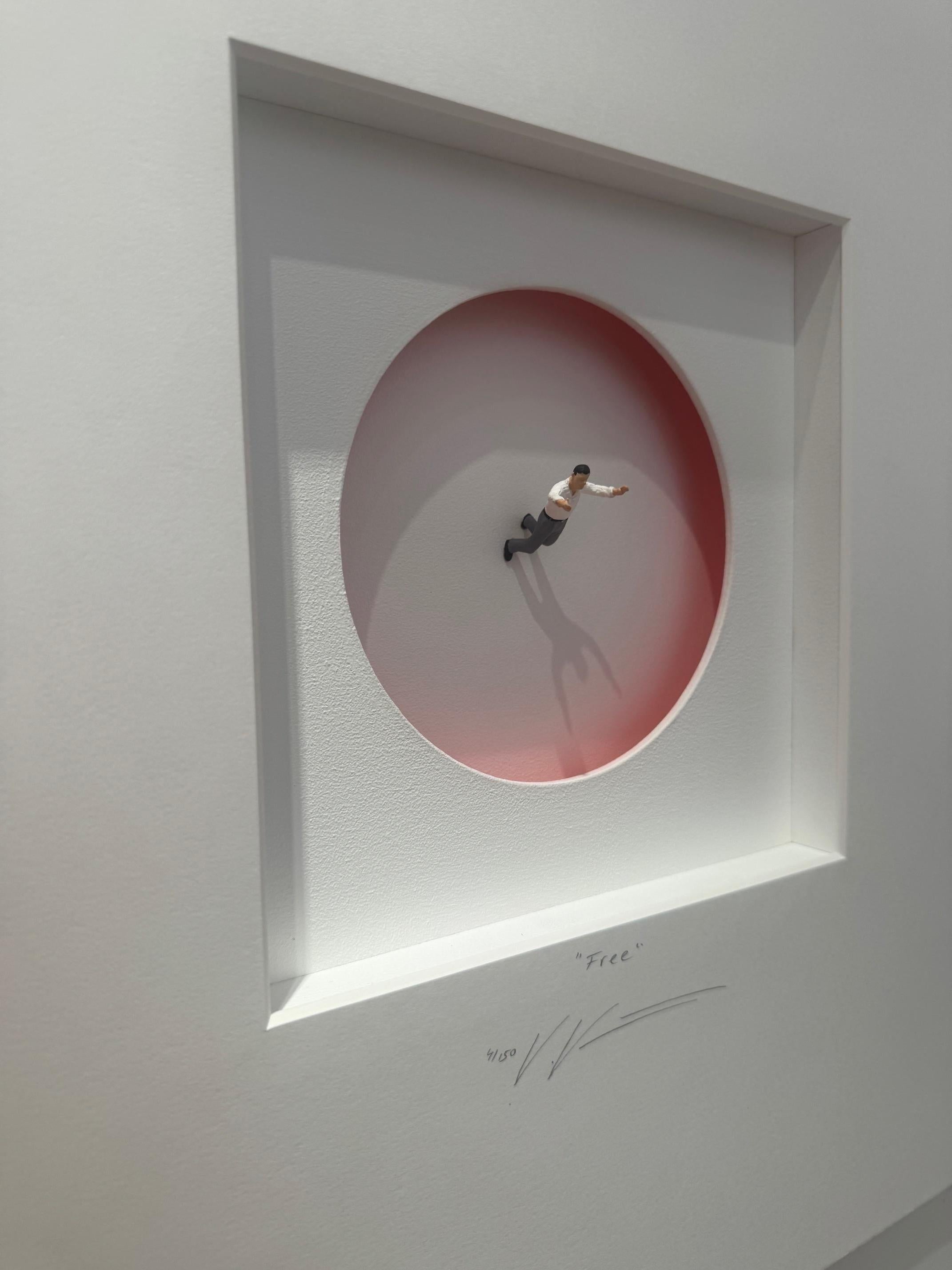 Free- contemporary original art in boxes by Volker Kuhn minimalist philosophical For Sale 1