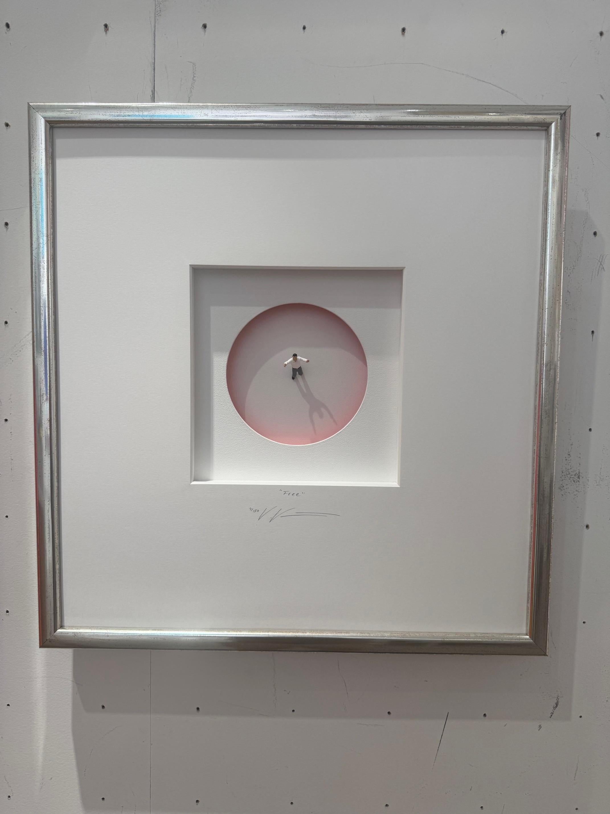 Free- contemporary original art in boxes by Volker Kuhn minimalist philosophical For Sale 7