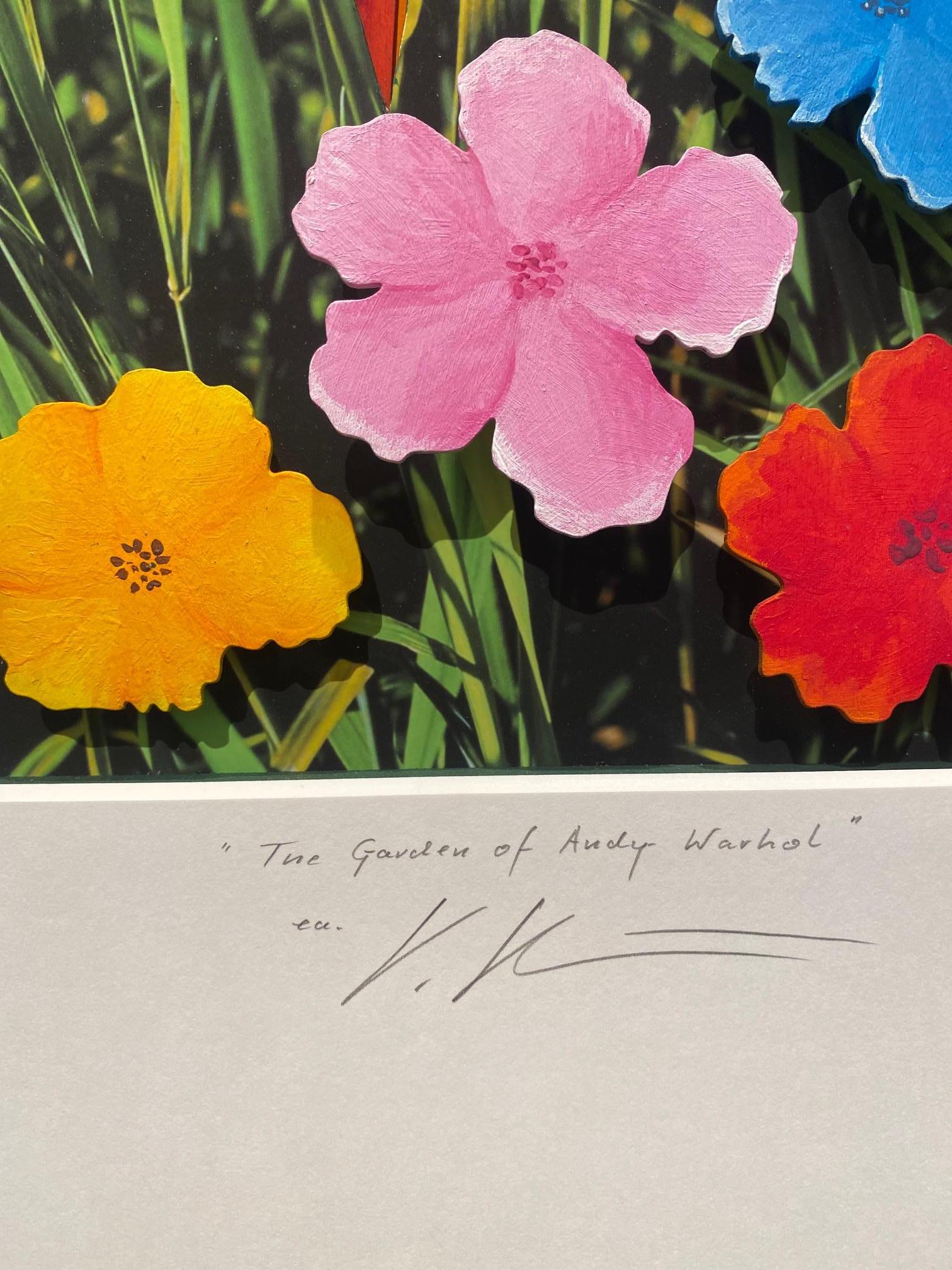 Jardín de Warhol  - obra contemporánea de Volker Kuhn homenaje al arte de Warhol en venta 5