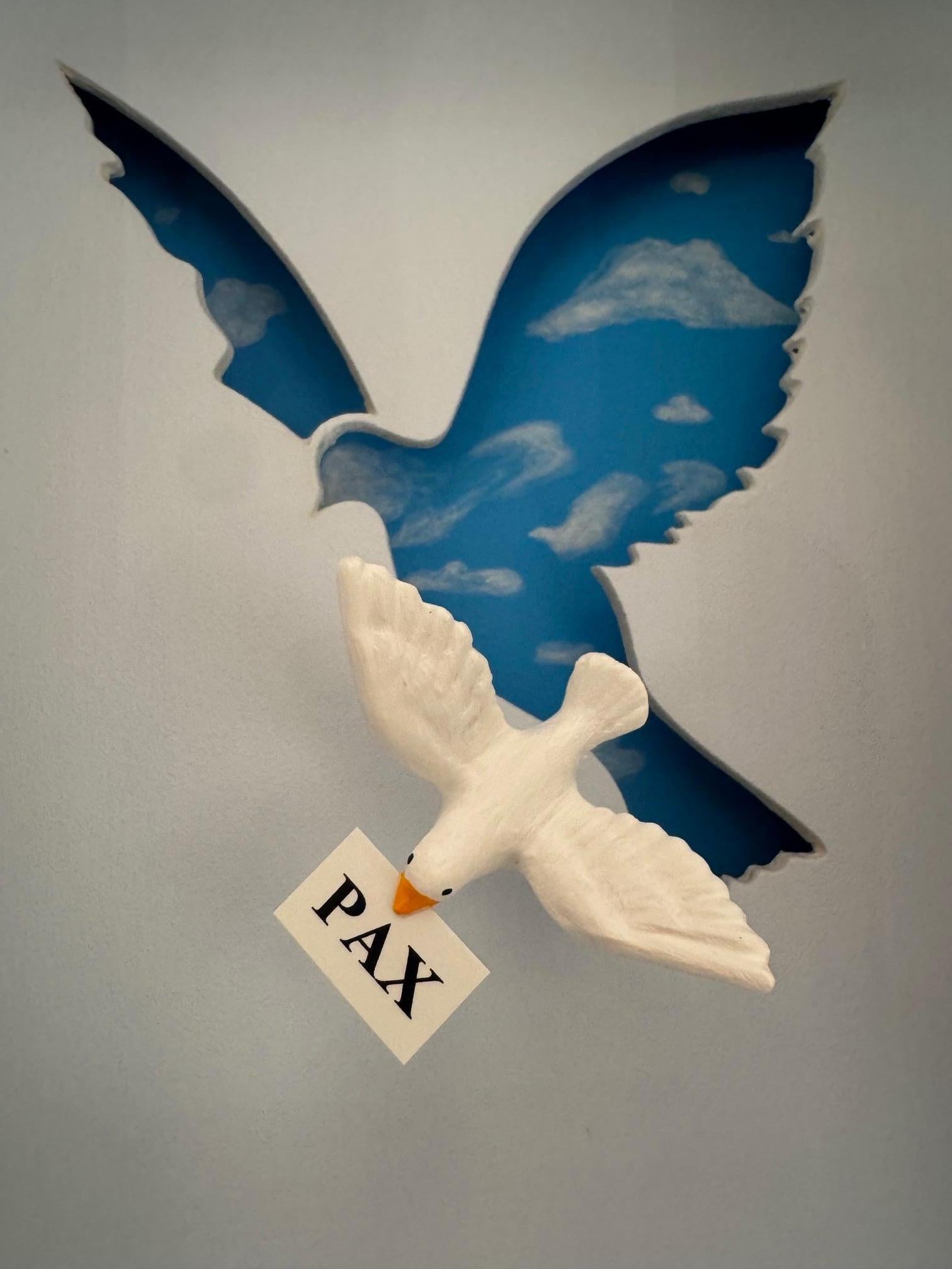 Give Peace a Chance -contemporary art in boxes artwork by Volker Kuhn design art For Sale 2