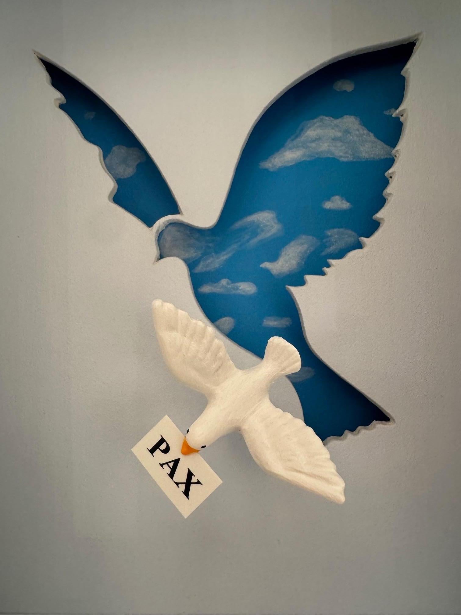 Give Peace a Chance -contemporary art in boxes artwork by Volker Kuhn design art For Sale 4