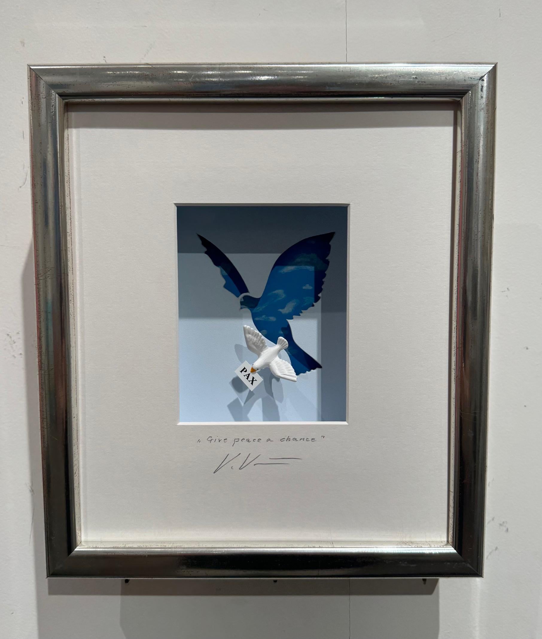 Give Peace a Chance -contemporary art in boxes artwork by Volker Kuhn design art For Sale 7
