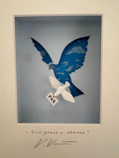 Give Peace a Chance -contemporary art in boxes artwork by Volker Kuhn design art