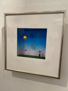 Golf Malheur - contemporary original art in boxes artwork by Volker Kuhn