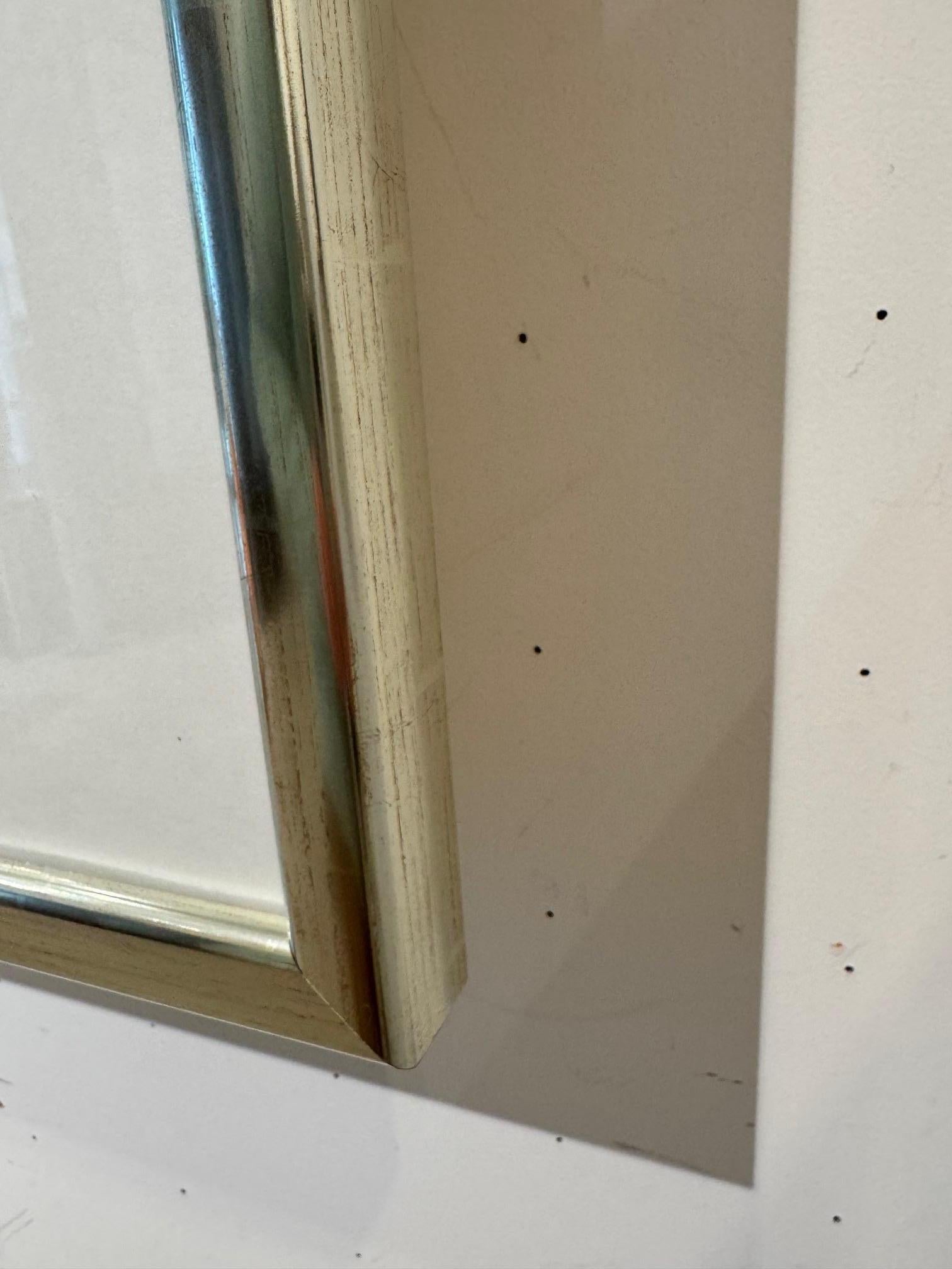 Great Reflection - œuvre d'art contemporaine minimaliste toile blanche avec reflet en vente 1