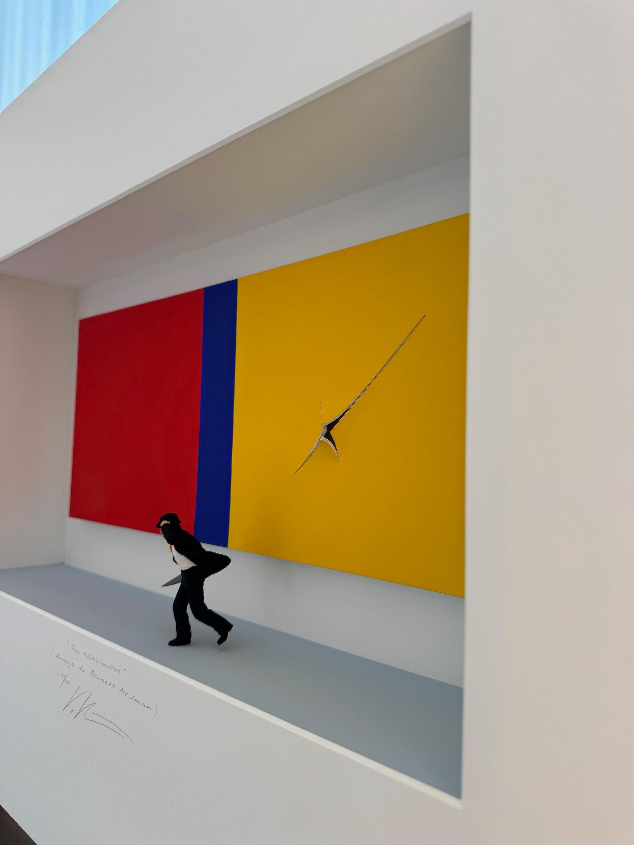 Hommage à Barnett Newman - art contemporain, design hommage à l'expressionnisme abstrait en vente 1