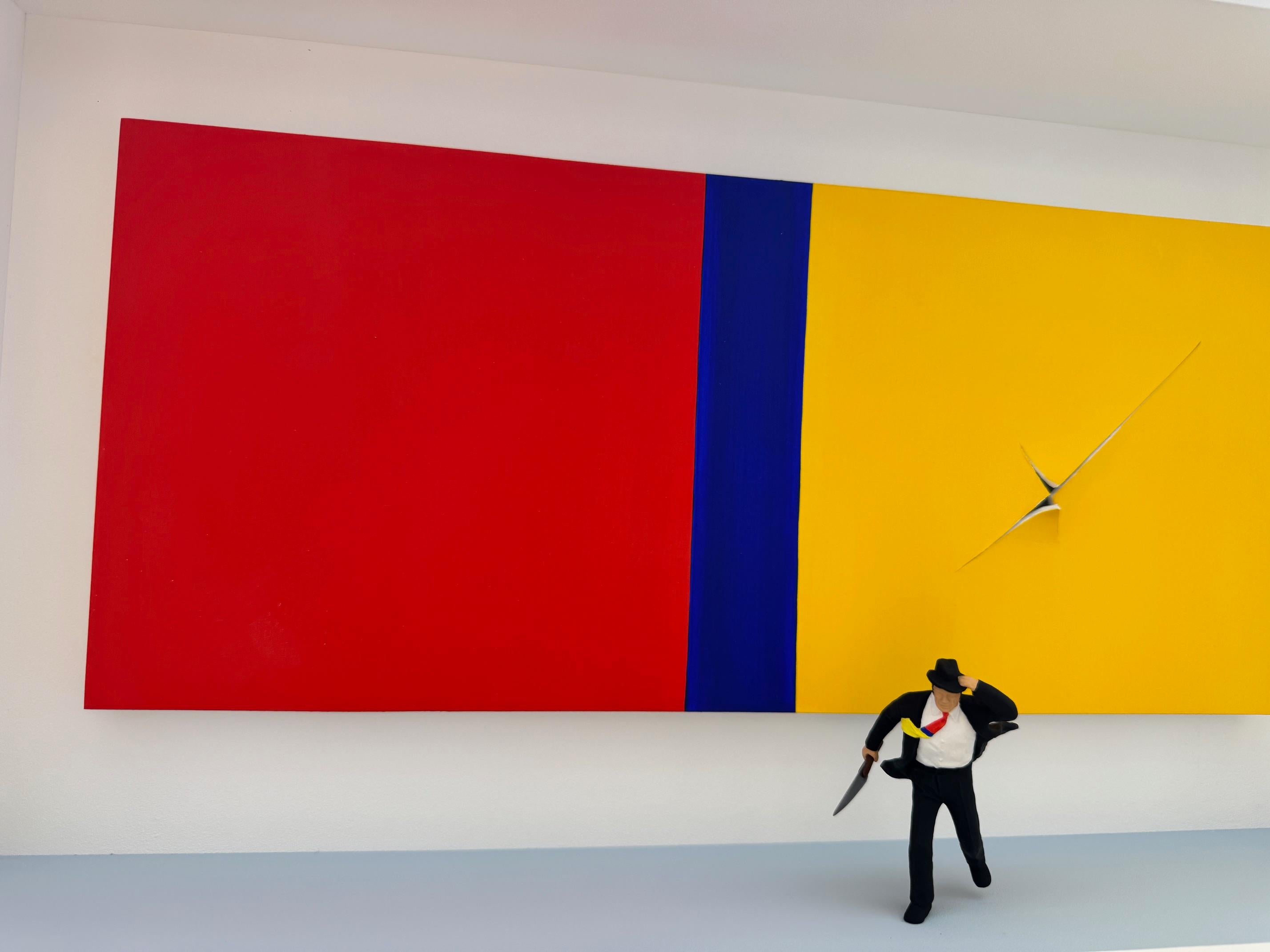 Hommage à Barnett Newman - art contemporain, design hommage à l'expressionnisme abstrait en vente 2