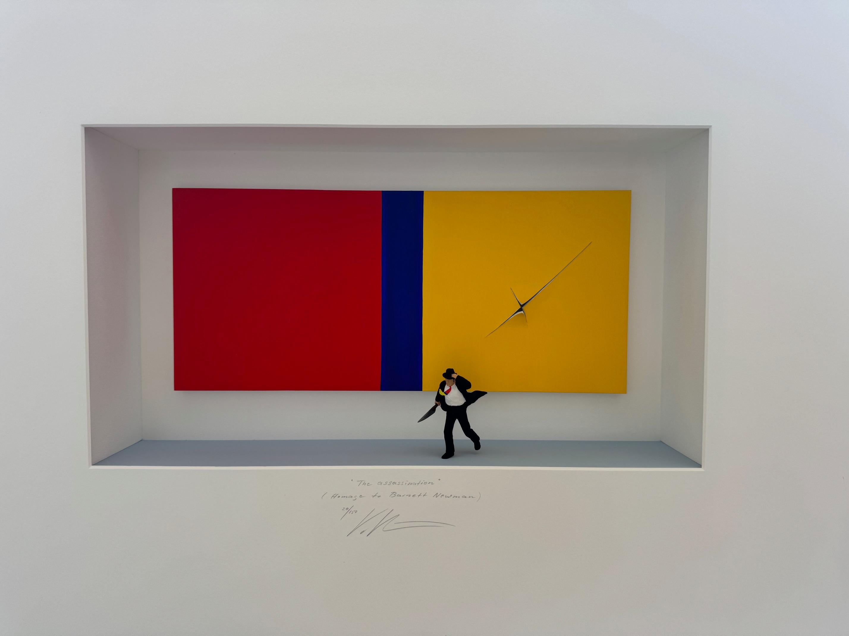 Hommage à Barnett Newman - art contemporain, design hommage à l'expressionnisme abstrait en vente 5