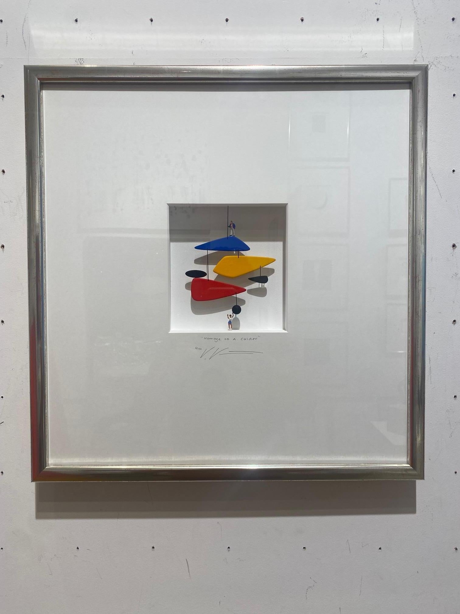 Homage to Calder - contemporary art in boxes witty reference to Alexander Calder For Sale 1