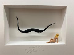 Homage to Dali - contemporary art work,  tribute Salvador Dali with Muse
