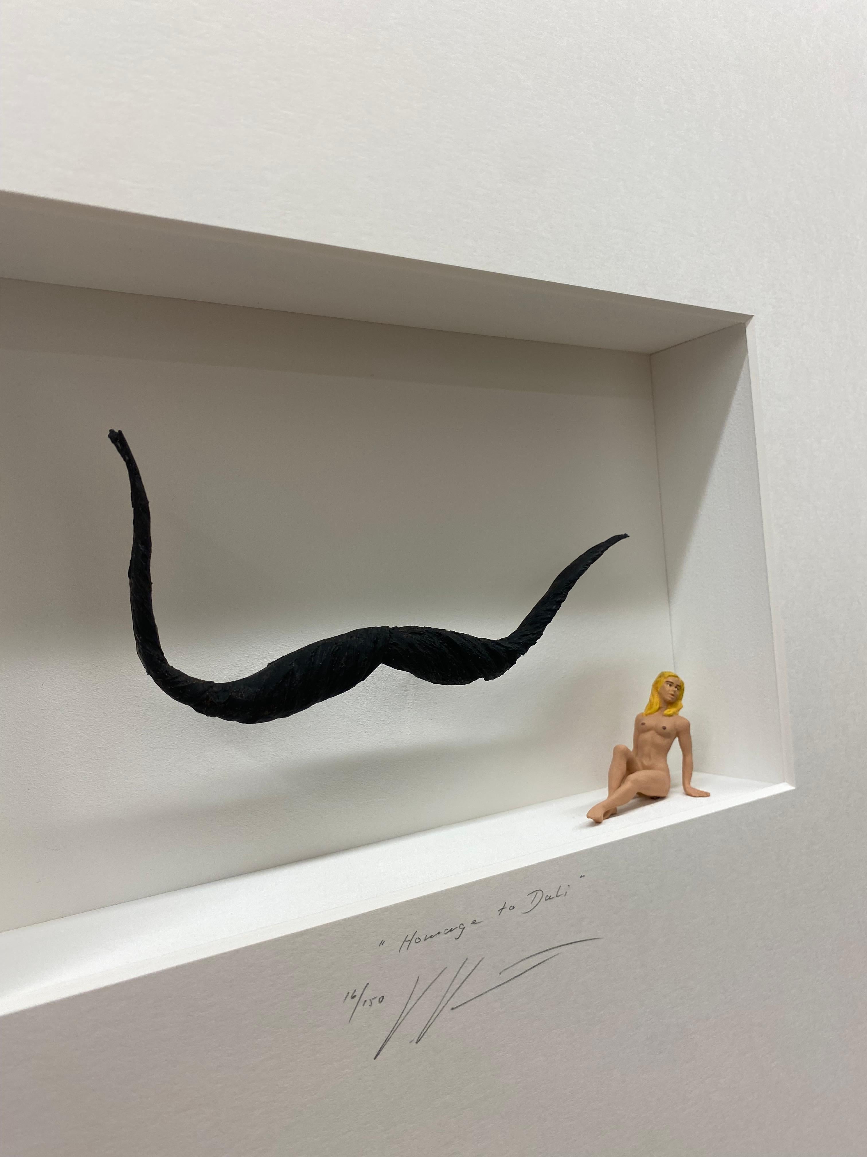 Omaggio a Dalì - opera d'arte contemporanea,  tributo Salvador Dalì con la Musa in vendita 1