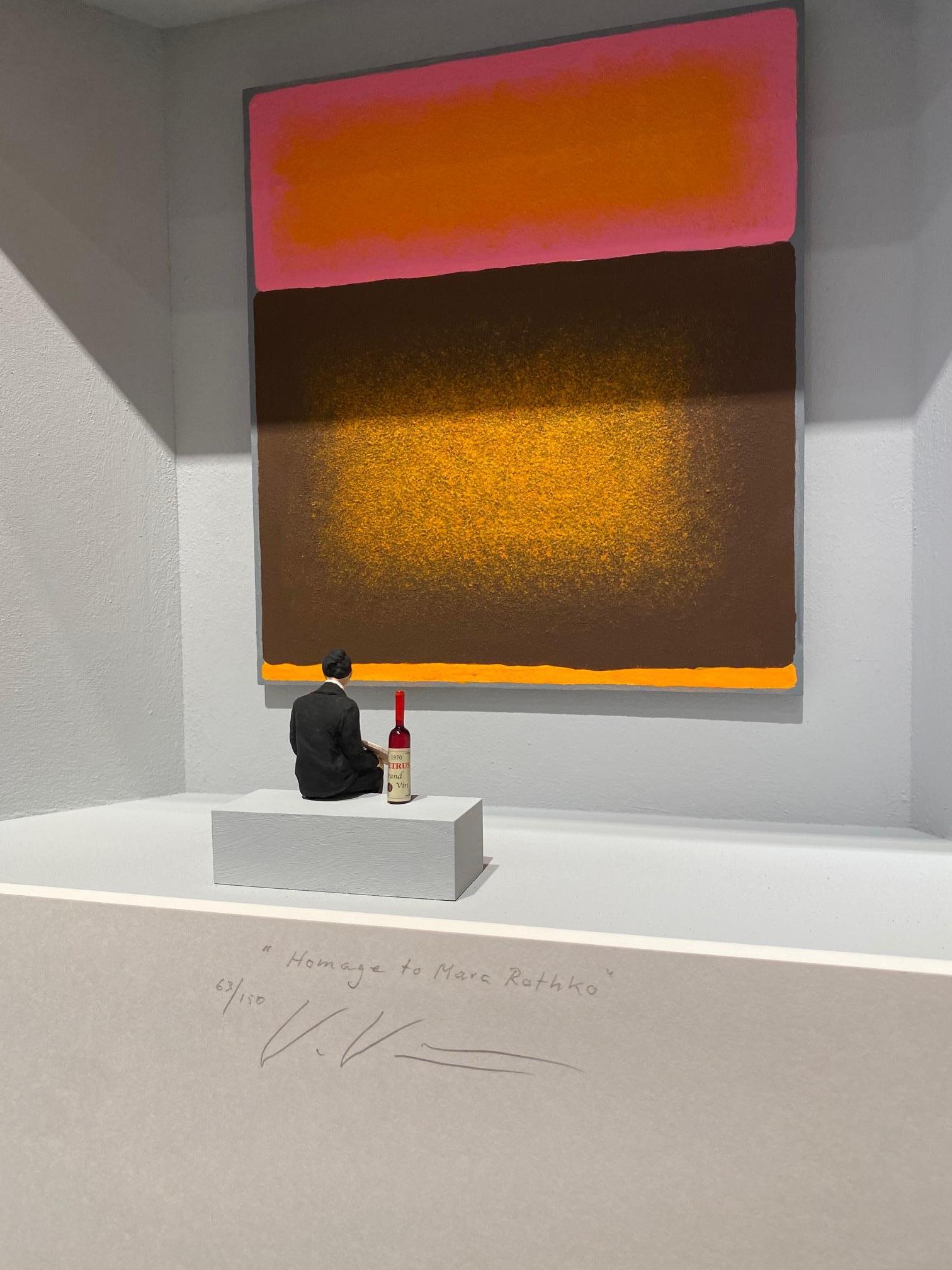 Hommage an Rothko - Zeitgenössische Kunst in Boxen - Hommage an Marc Rothko von Volker Kuhn im Angebot 1