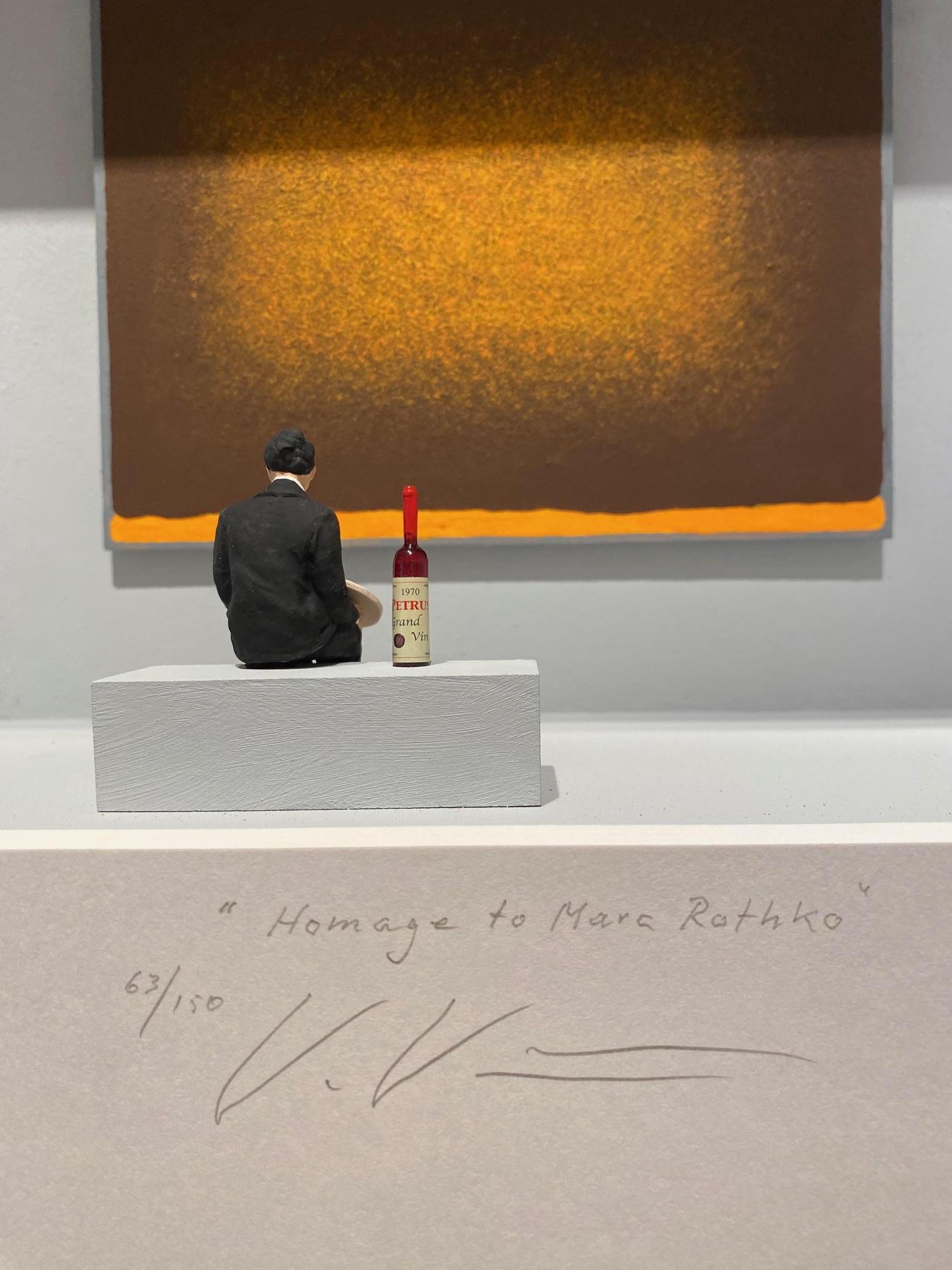 Hommage à Rothko-l'art contemporain dans des boîtes hommage à Marc Rothko par Volker Kuhn en vente 3