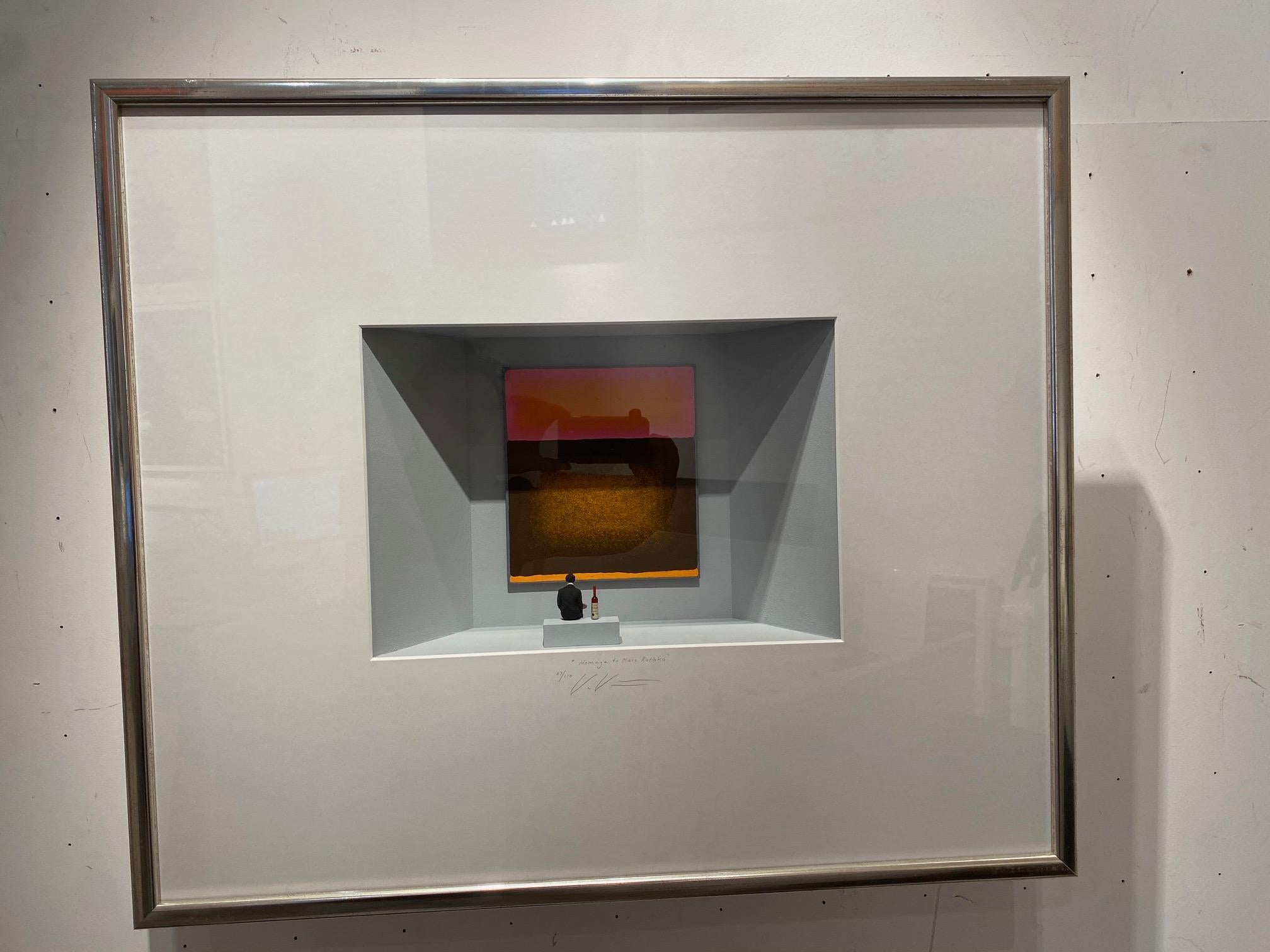 Hommage à Rothko-l'art contemporain dans des boîtes hommage à Marc Rothko par Volker Kuhn en vente 5