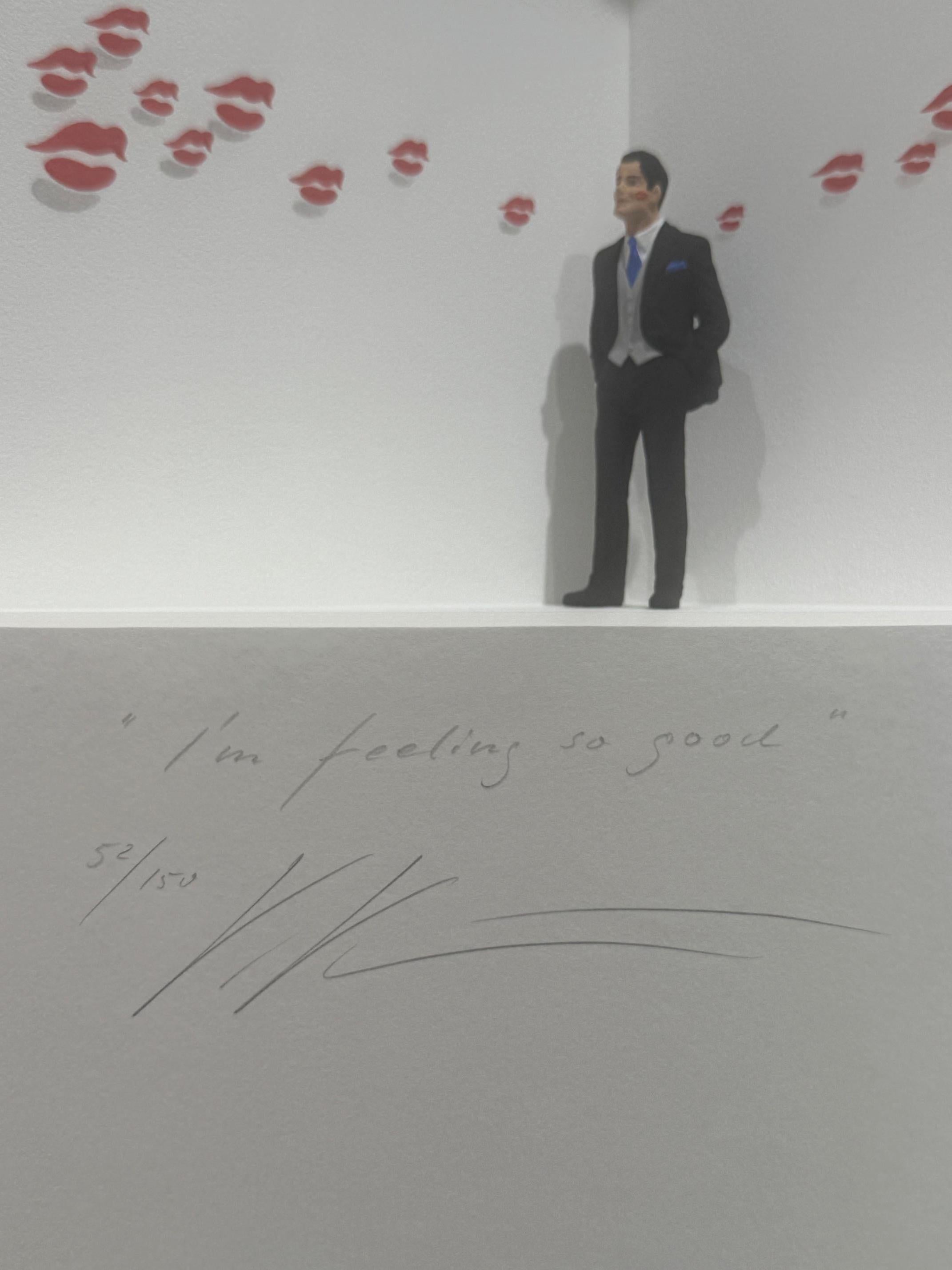 I'm Feeling So Good - art contemporain minimaliste original en boîtes Volker Kuhn en vente 3