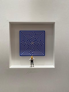 It's A Long Way - contemporary art in boxes artwork by Volker Kuhn