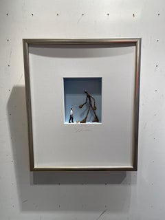 Little Man - Homage to Giacometti minimalist contemporary artwork by Volker Kuhn