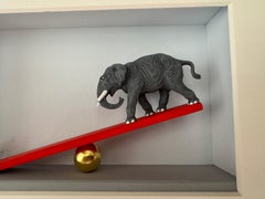 Nothing is Impossible - originales zeitgenössisches minimalistisches Kunstwerk von Volker Kuhn