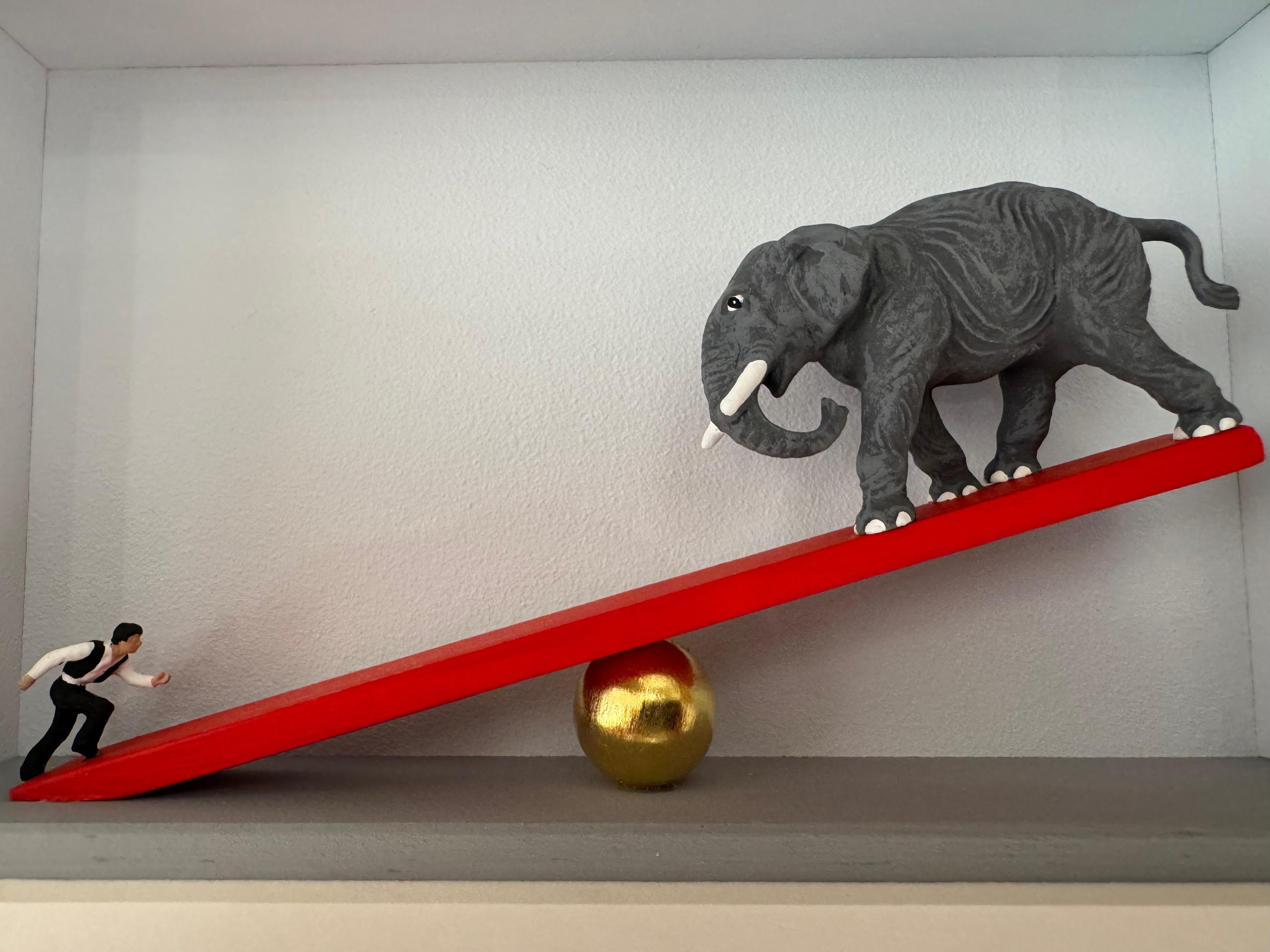 Rien n'est impossible - œuvre d'art contemporaine minimaliste originale de Volker Kuhn en vente 3