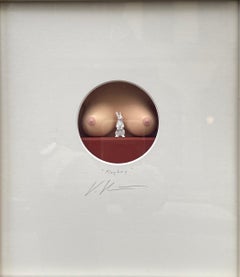 Playboy - original contemporary sexy minimalist art work by Volker Kuhn