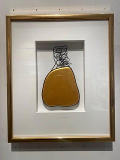 Sack of Gold-contemporary art in boxes work by Volker Kuhn, handbag full of gold