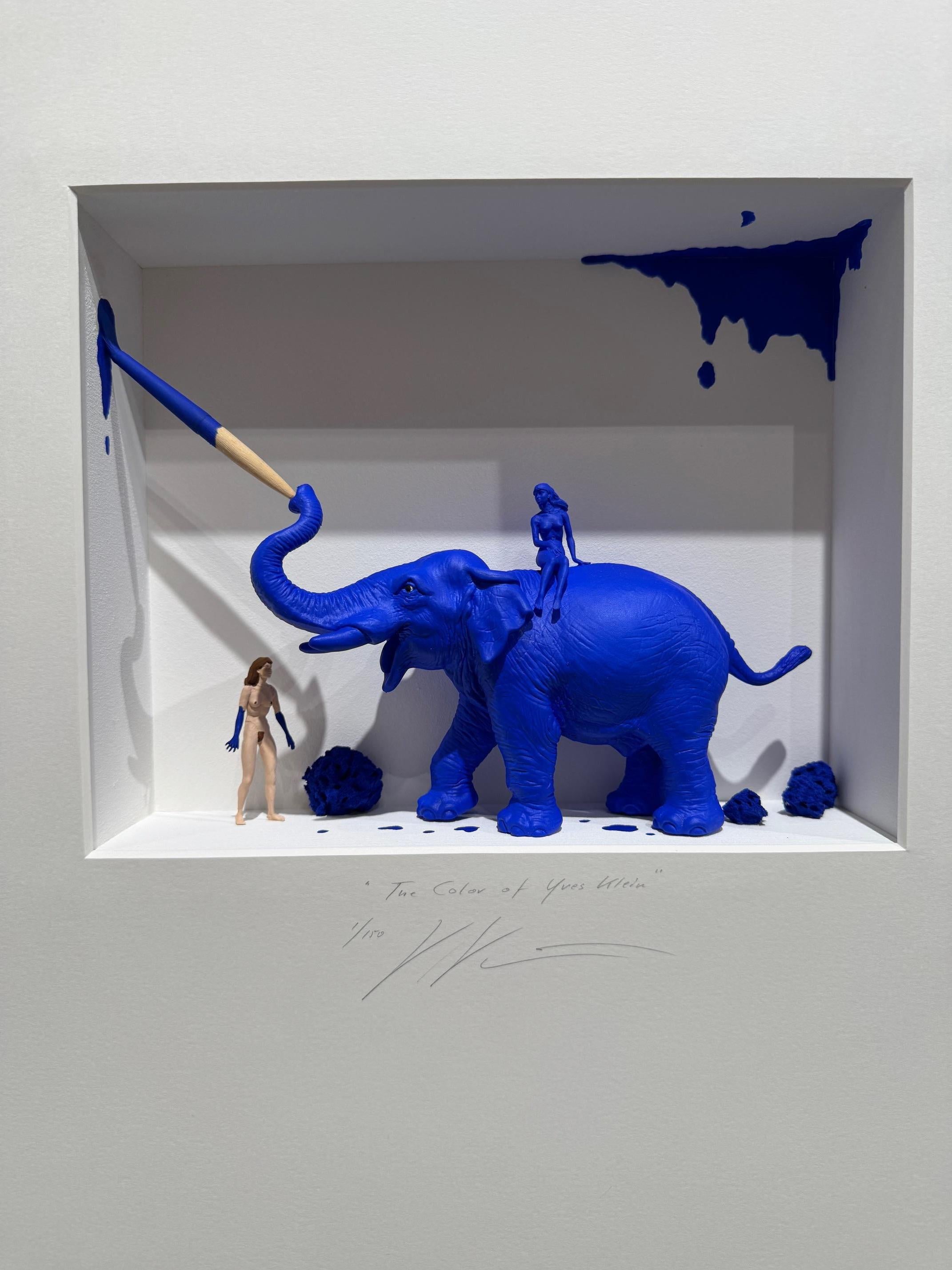 The Color of Yves Klein - art contemporain Volker Kuhn hommage à Klein bleu en vente 1