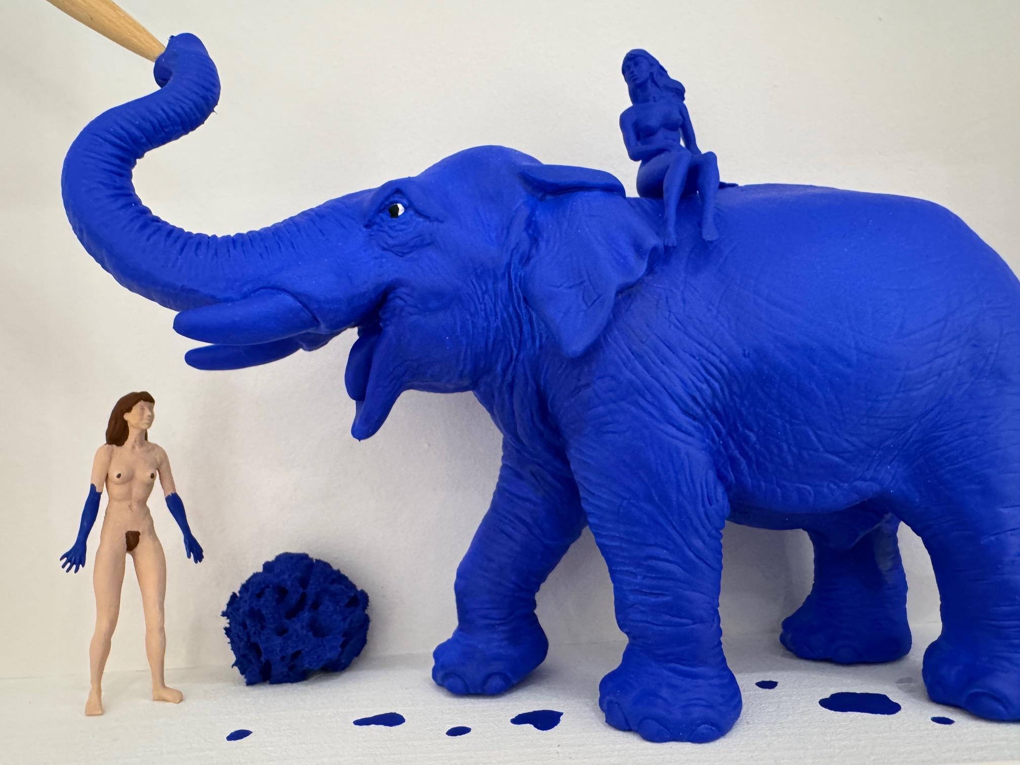 The Color of Yves Klein - art contemporain Volker Kuhn hommage à Klein bleu en vente 2