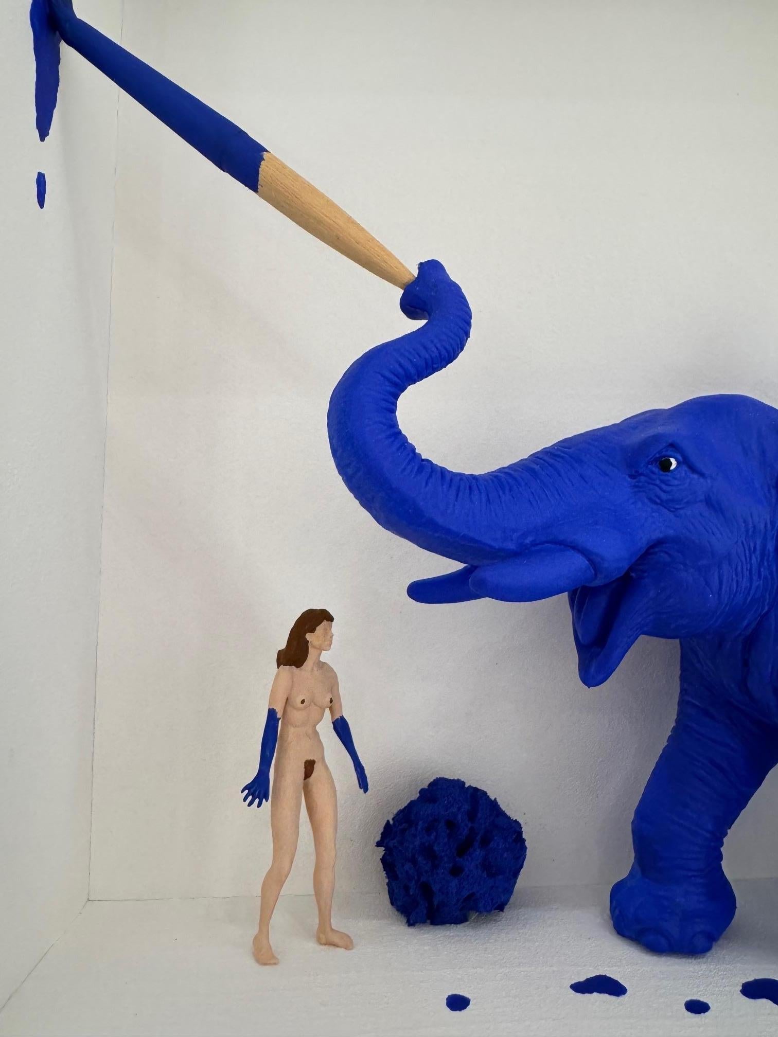 The Color of Yves Klein - art contemporain Volker Kuhn hommage à Klein bleu en vente 4