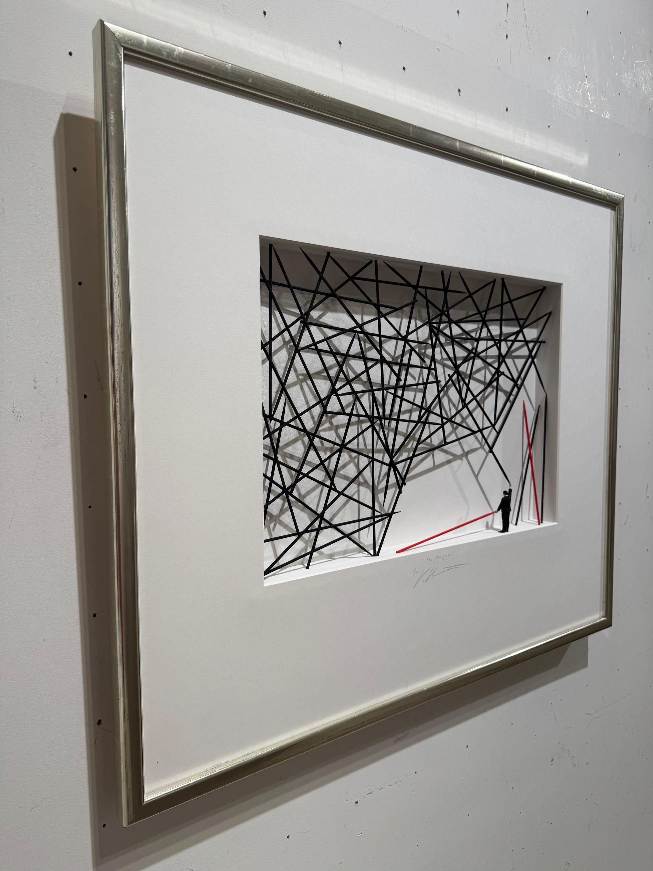 The Designer - contemporary, minimalist original design artwork by Volker Kuhn For Sale 2