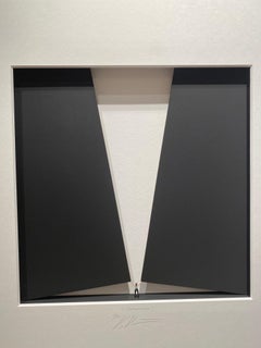 The Entrepreneur (female) - mixed media art work, contemporary and minimalist