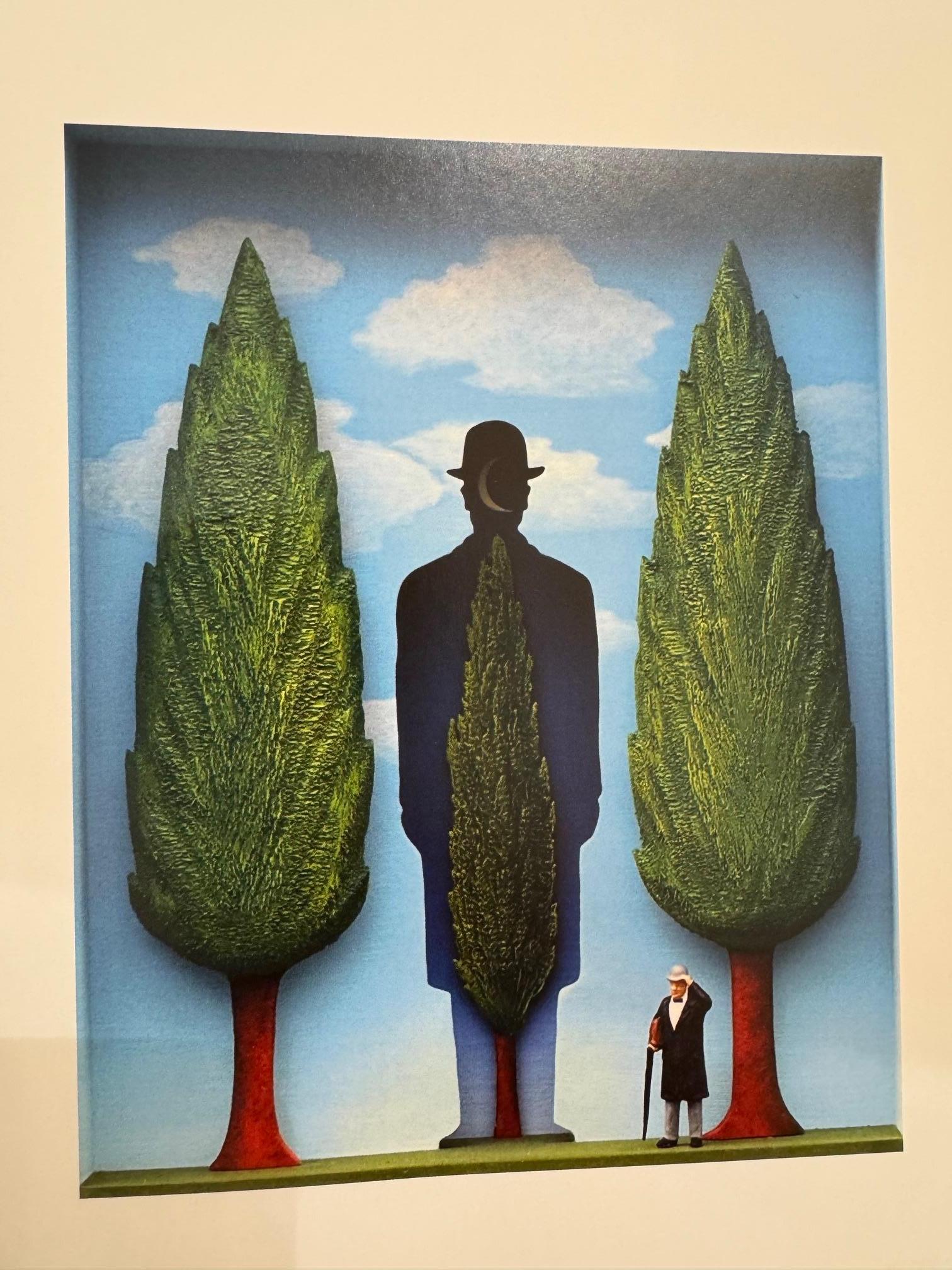 Le jardin de Magritte - une œuvre d'art contemporain en hommage au surréaliste belge en vente 5