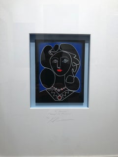 Halskette - Hommage an Picassos zeitgenössisches Originalkunstwerk von Volker Kuhn
