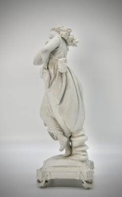 Figure de danse vintage en porcelaine bisque Richard Eckert, Volksfest 1894