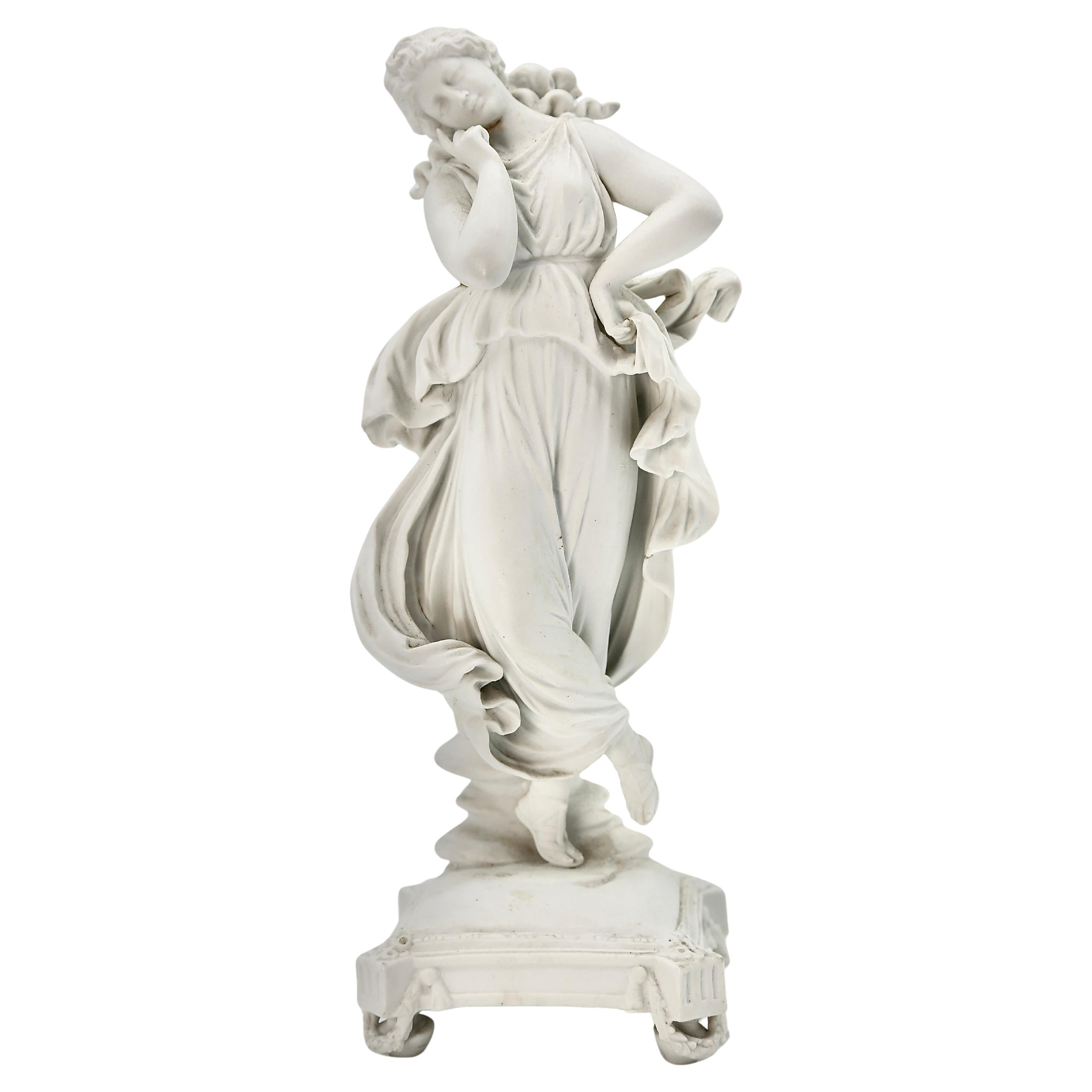 Volksfest Richard Eckert Bisque de porcelana Bailarina Vintage 1894