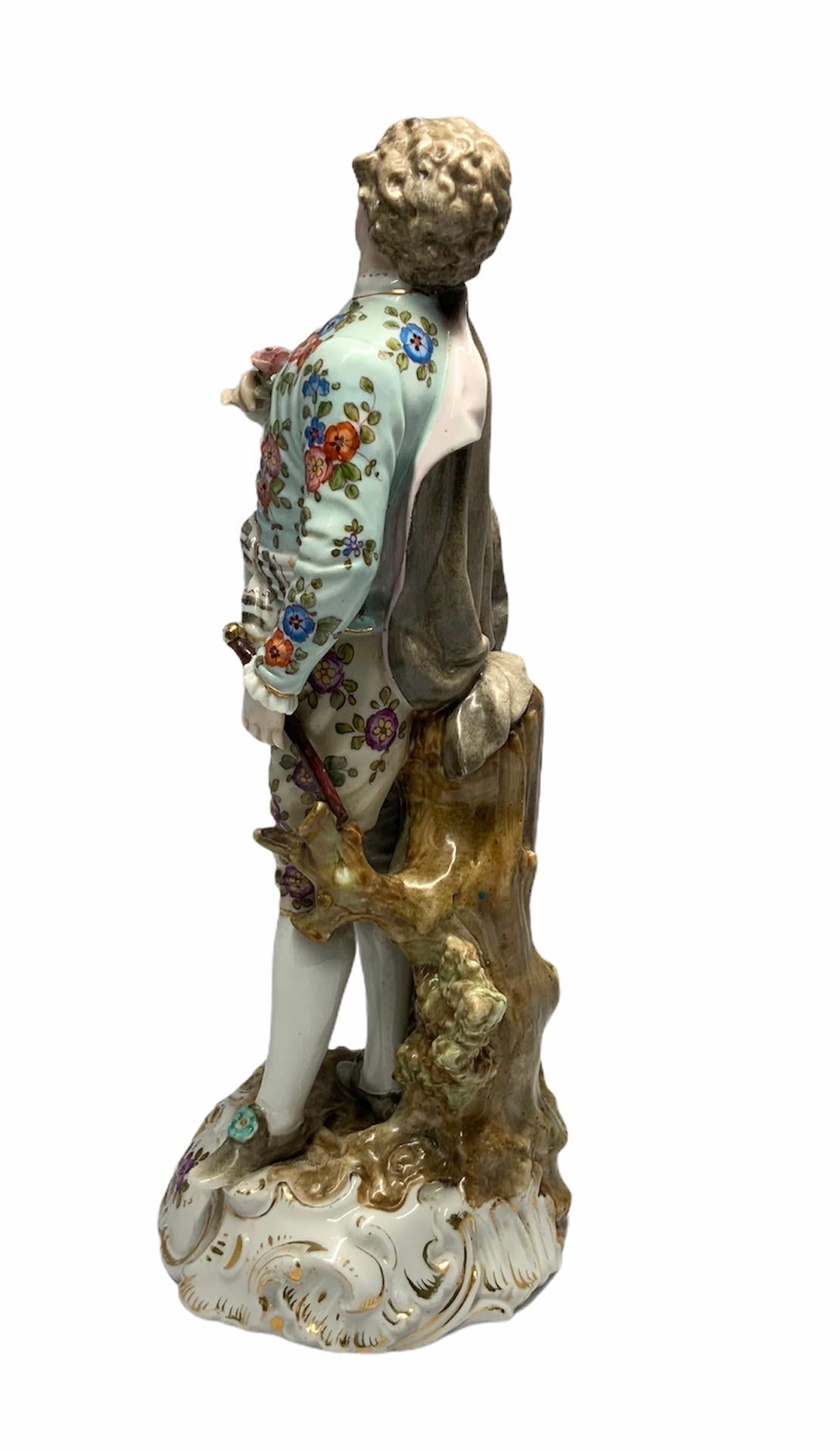 Hand-Painted Volksted -Richard Eckert Porcelain Figurine For Sale