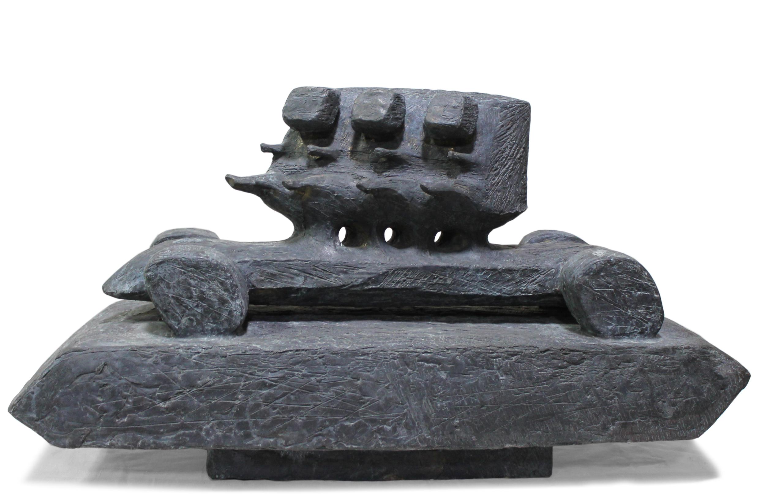 Volodymyr Kochmar Figurative Sculpture - Movement - Bronze Sculpture