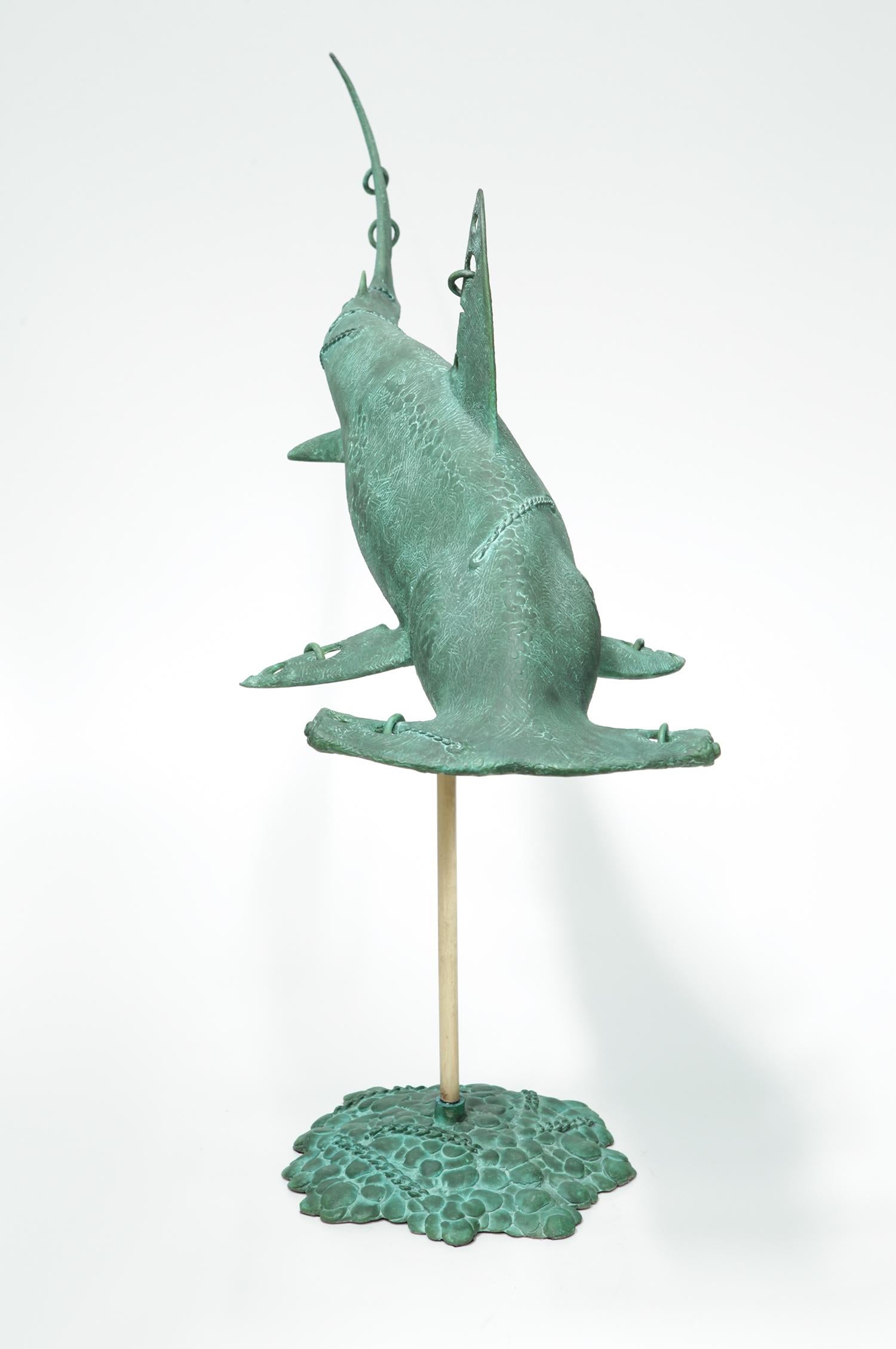 Shark Hammer - Limited Edition of 12, 5\12 - Sculpture by Volodymyr MYKYTENKO