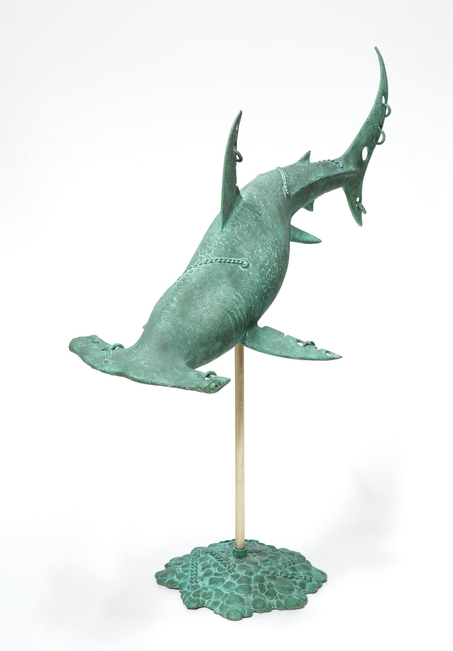Volodymyr MYKYTENKO Figurative Sculpture - Shark Hammer - Limited Edition of 12, 5\12