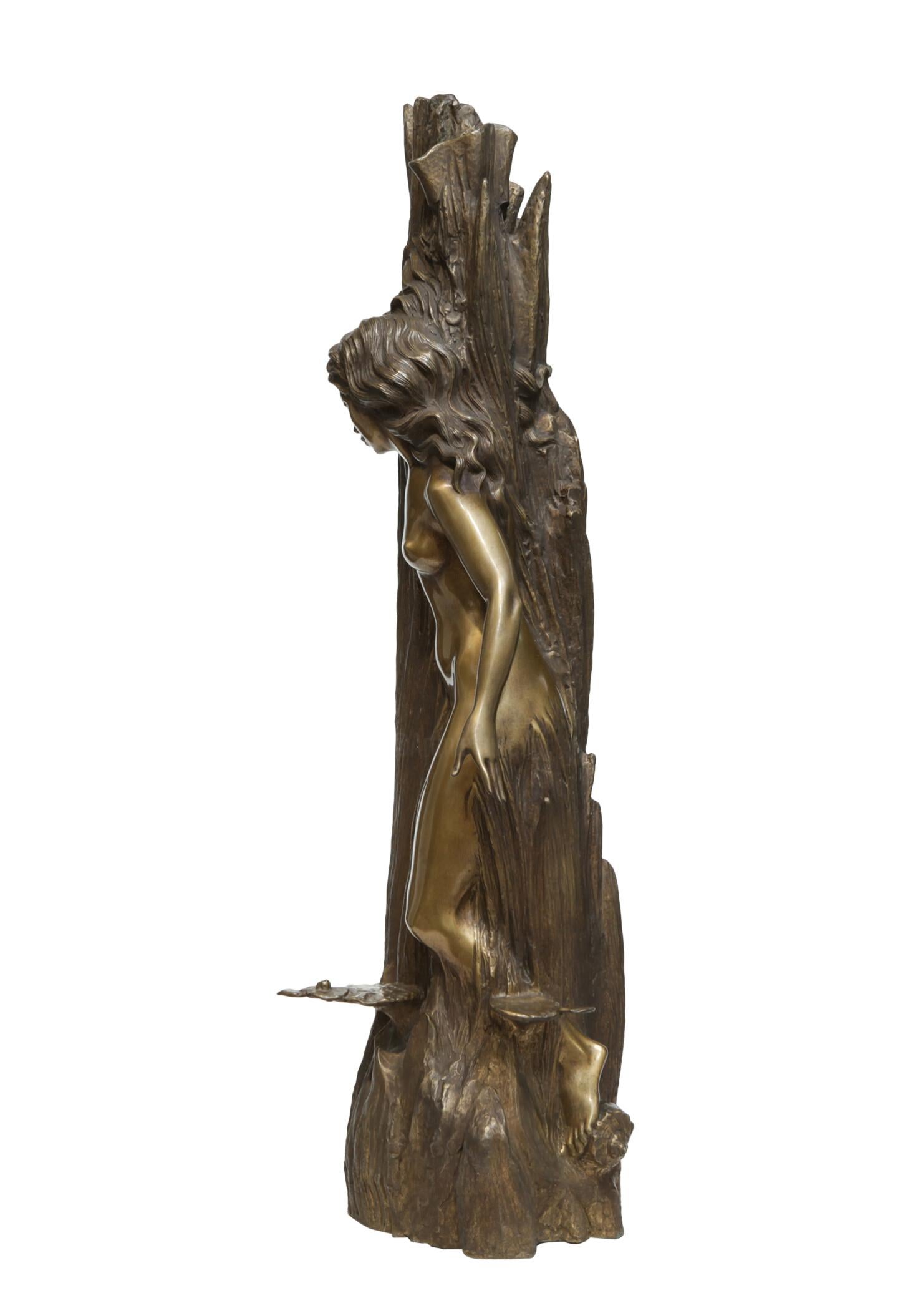 Wood Fairy, Bronze Sculpture by Volodymyr Mykytenko, 2011 For Sale 1