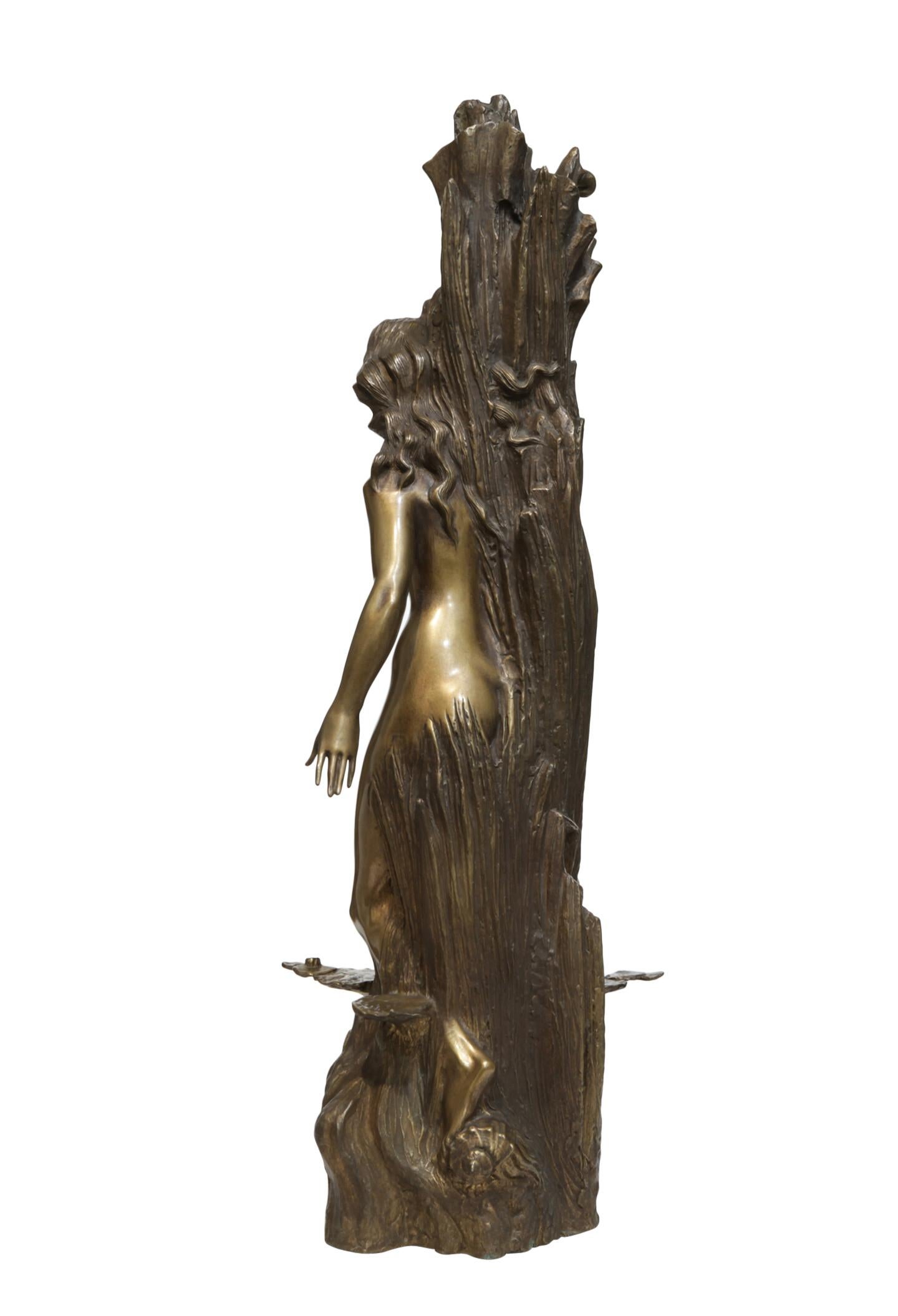 Faire en bois, sculpture en bronze de Volodymyr Mykytenko, 2011 en vente 1
