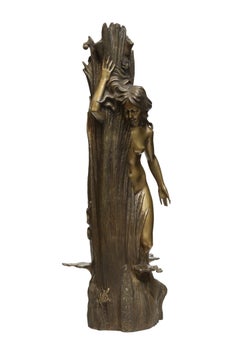 Wood Fairy, Bronze Sculpture by Volodymyr Mykytenko, 2011