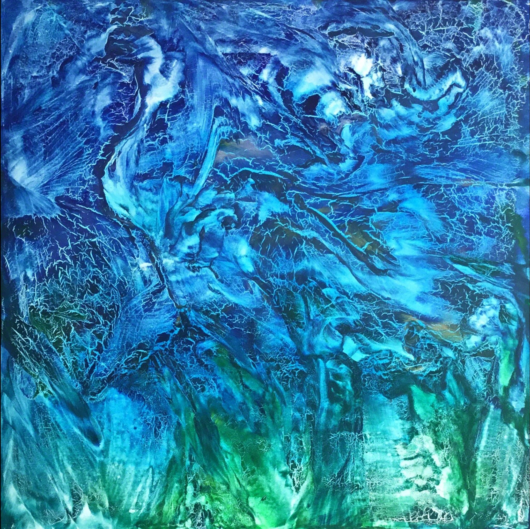 Contemporary art painting on canvas CURRENTS by Volodymyr Zayichenko is an Contemporary Art and Abstract expressionism piece. Created in 2016.
