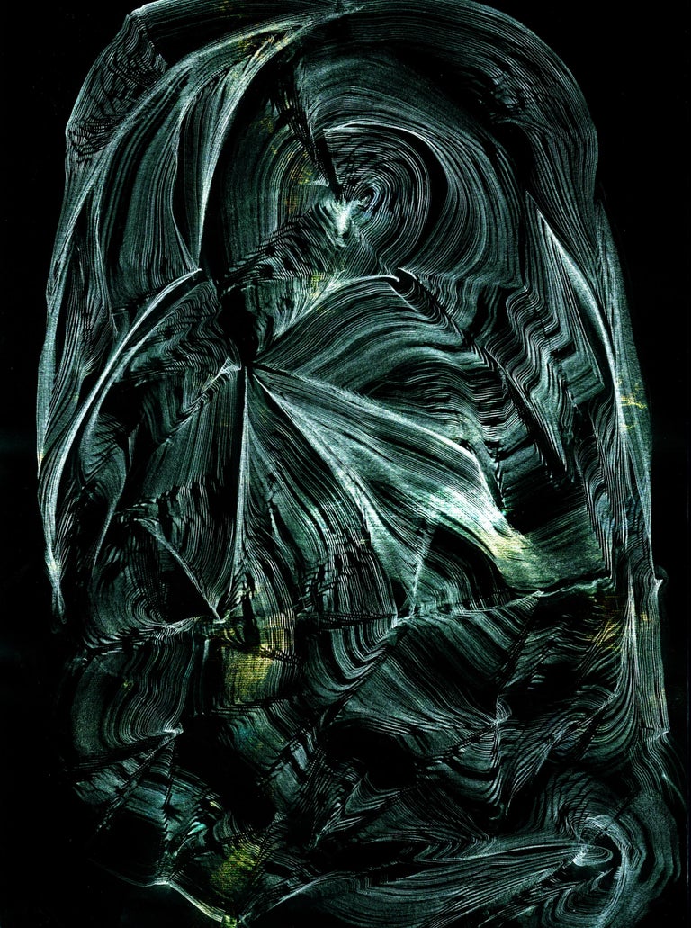 Superior Quality New Media Digital Print Based On Graphite Drawing 120x80cm