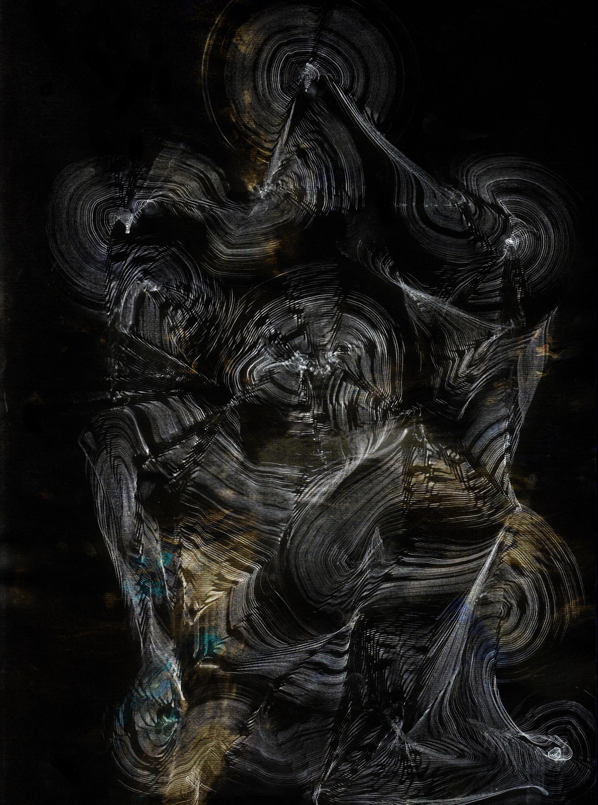 Superior quality new media digital print based on graphite drawing 120x80cm – Mixed Media Art von Volodymyr Zayichenko