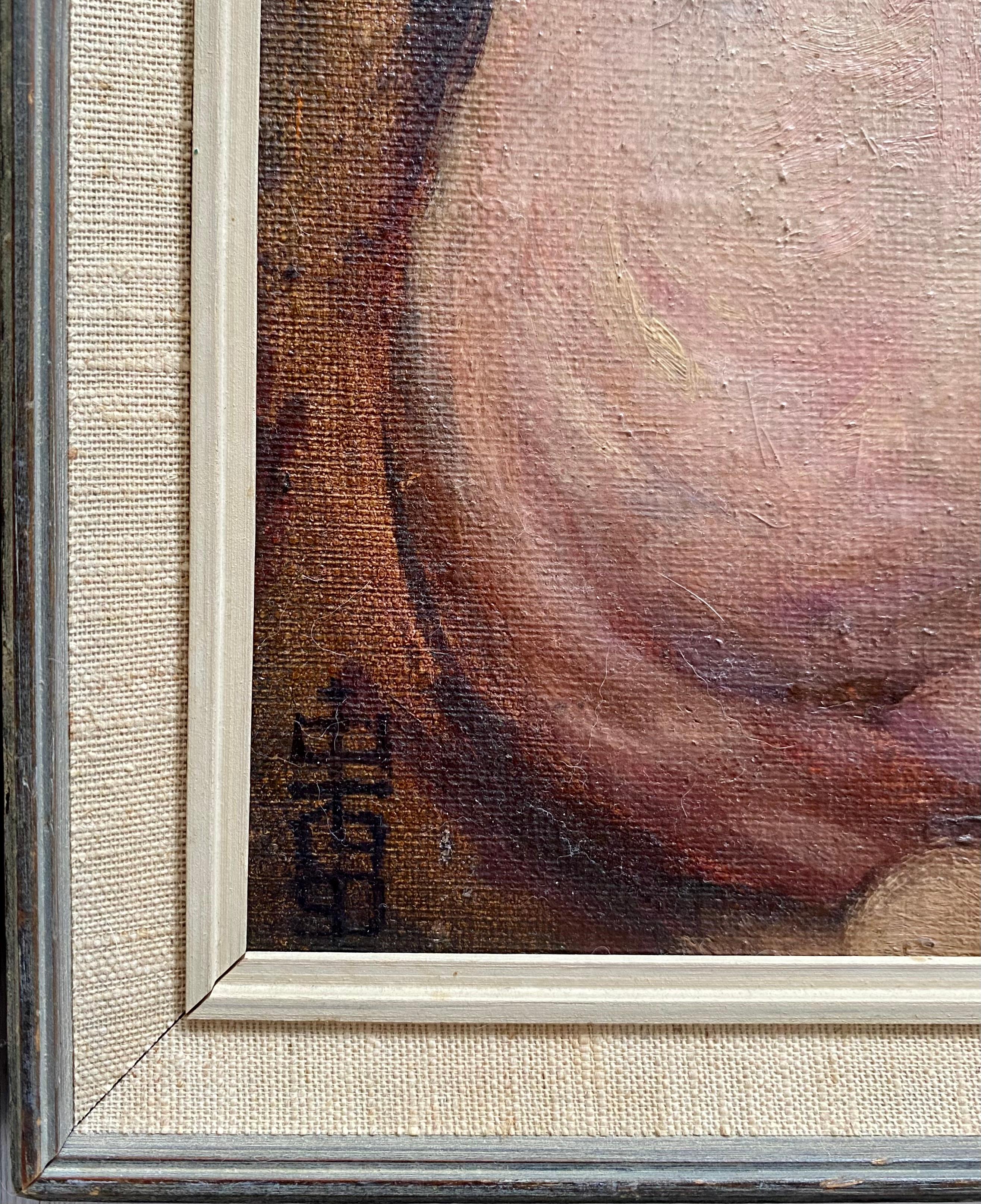 Nudo, tela/cartone/olio, 30x40 cm, 1990 - Painting di Volodymyrs Kudojars