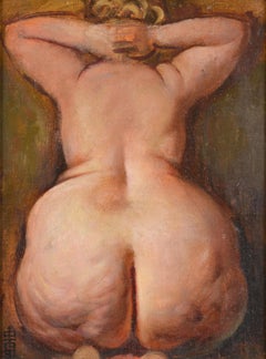 Nude, canvas/hardboard/oil, 30x40 cm, 1990