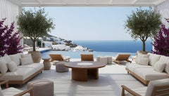 Volpe Outdoor Coffee Table - Handcrafted Iroko Wood & Carved Sculptural Top