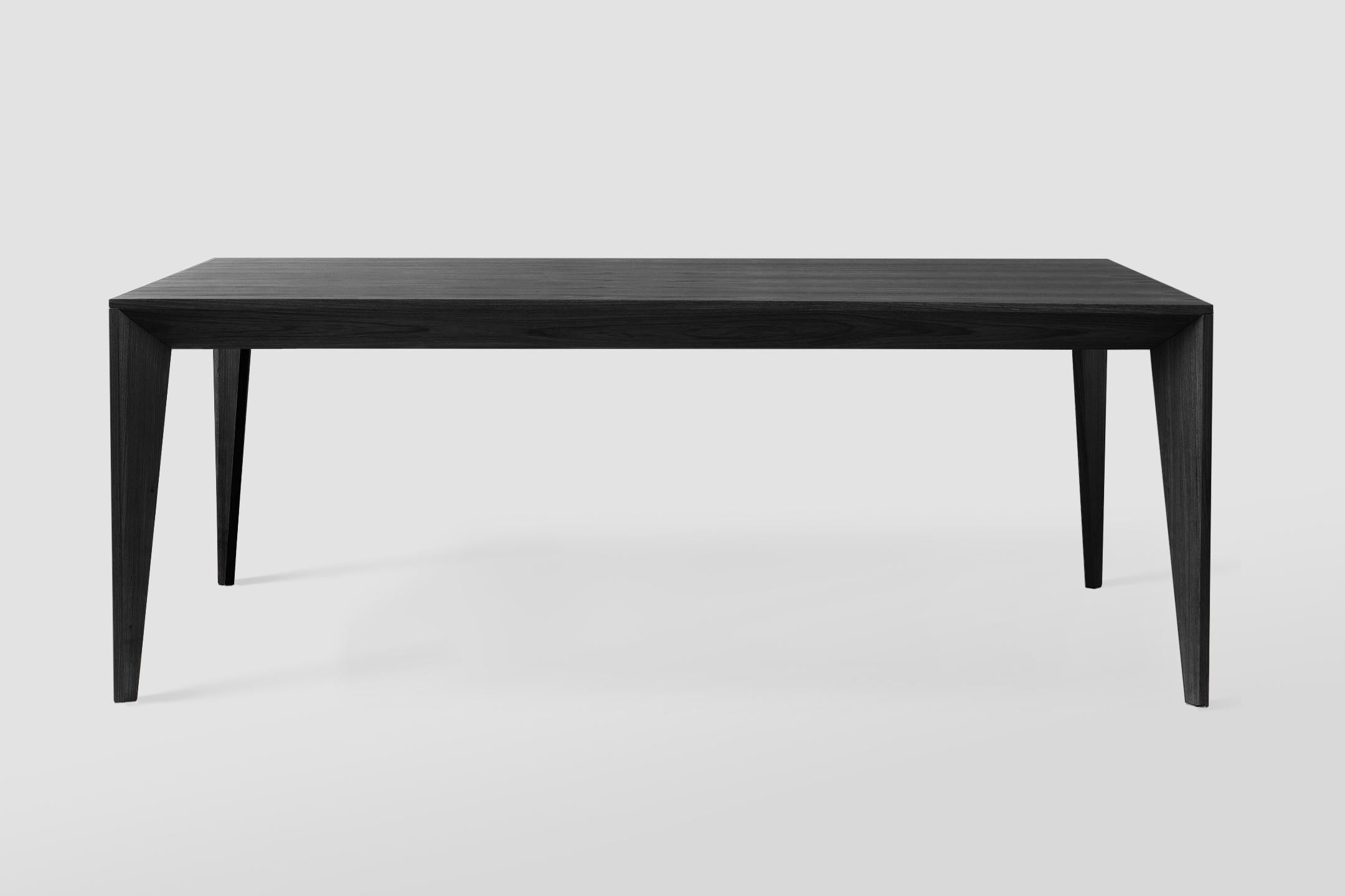 Travail du bois Table de salle à manger minimaliste Volpi en bois naturel en vente